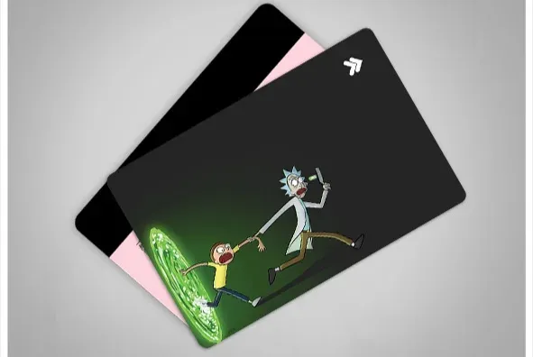استیکر کارت بانکی Rick and Morty